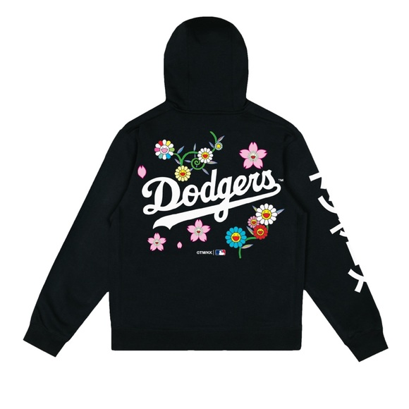 Takashi Murakami X Fanatics X Dodgers Presale Japanese Heritage Black Hoodie - Picture 2 of 3